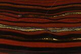 Polished Tiger Iron Stromatolite Slab - Billion Years #162097-1